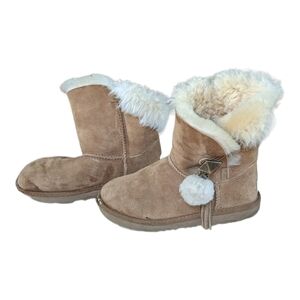 UGG Tan kid's slip-on boots Size 2